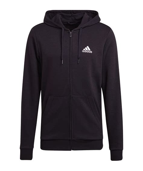 adidas damen hoody kapuzenjacke essentials 3s schwarz weiß|adidas essentials hoodie herren.